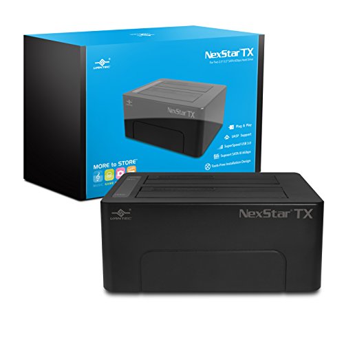 Vantec NexStar TX Dual Bay USB 3.0 Festplatte Dock (NST-D428S3-BK)