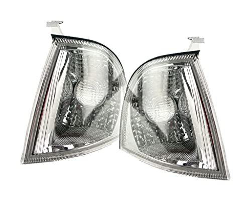 DEPO Set Blinkleuchte Frontblinker Blinker Chrom Py21W Links + Rechts Set Satz Kompatibel mit Skoda Octavia i Schrägheck + Kombi 00-10