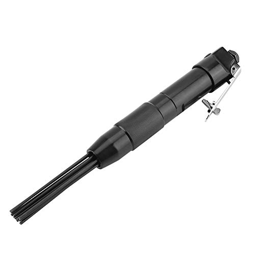 Schwarz 4400 U/Min Nadelentroster, 12 Nadeln Nadelpistole aus Kohlenstoffstahl, 1/4" 90PSI Druckluft-Nadelentroster, 32,5 cm