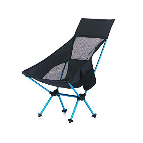 NBVCX Mechanische Teile Stuhl Tragbarer Angelstuhl im Freien Camping Stuhl Strand Klappstuhl Ultraleichte Rückenlehne kann EIN Gewicht von 90 kg tragen
