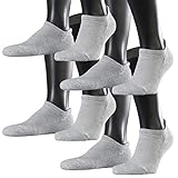 FALKE Sport Spirit Unisex Sneaker Cool Kick 4er Pack, Größe:46/48, Farbe:Light Grey (3400)