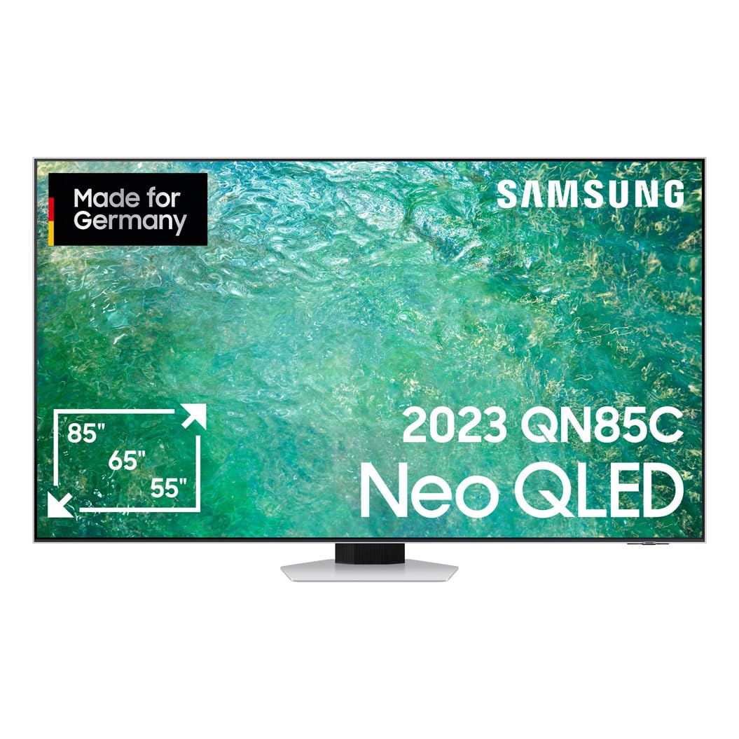 Samsung Neo QLED 4K QN85C 55 Zoll Fernseher (GQ55QN85CATXZG, Deutsches Modell), Neo Quantum HDR, Neural Quantum Prozessor 4K, Dolby Atmos, Smart TV [2023]