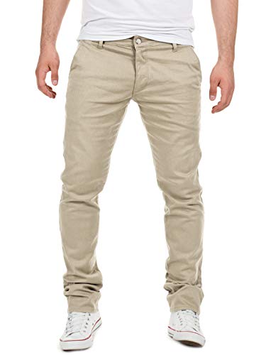 Yazubi Herren Chino Hose, Modell Dustin, Chinohose by Yzb Jeans, Beige (Plaza Taupe 161105), W38/L32