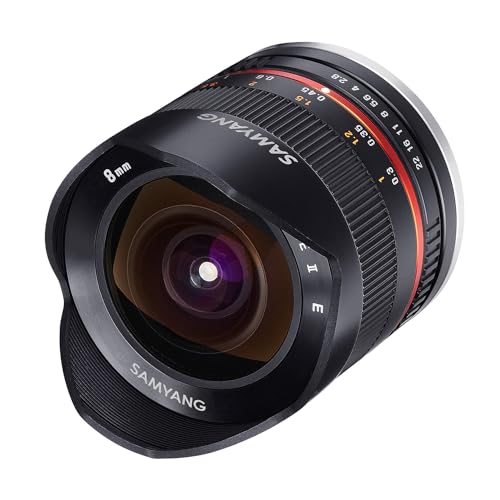 Samyang f 2,8/8 fish-eye ii schwarz fuji x