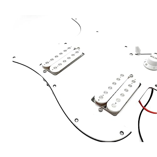 ISTOVO ST SQ Electric Guitar Loaded Prewired Scratchplate Ersatzteile Zubehör Gitarre Pickguard E-Gitarre Pickup Assembly Weiß