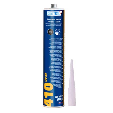 REJEL Dinitrol 410 UV-Versiegelungs- und Klebstoff-Verbindung, Polyurethan, Schwarz, 300 ml