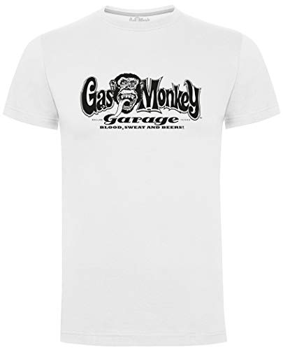Gas Monkey Garage Herren T-Shirt OG Logo Weiß Gr. XL, weiß