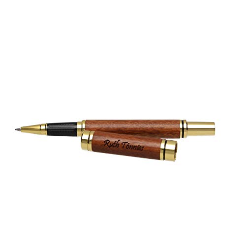 Kugelschreiber Rollerpen mit Gravur Wunsch-Name die Geschenkidee Stift gravur gold