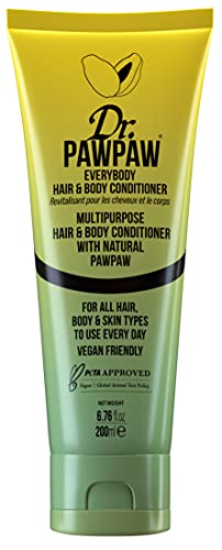 Dr. PAWPAW Everybody Haar- und Körperspülung, veganfreundlich, verleiht Glanz und verbessert Geschmeidigkeit, charakteristischer Duft von Mango und Kokosnuss, 200 ml