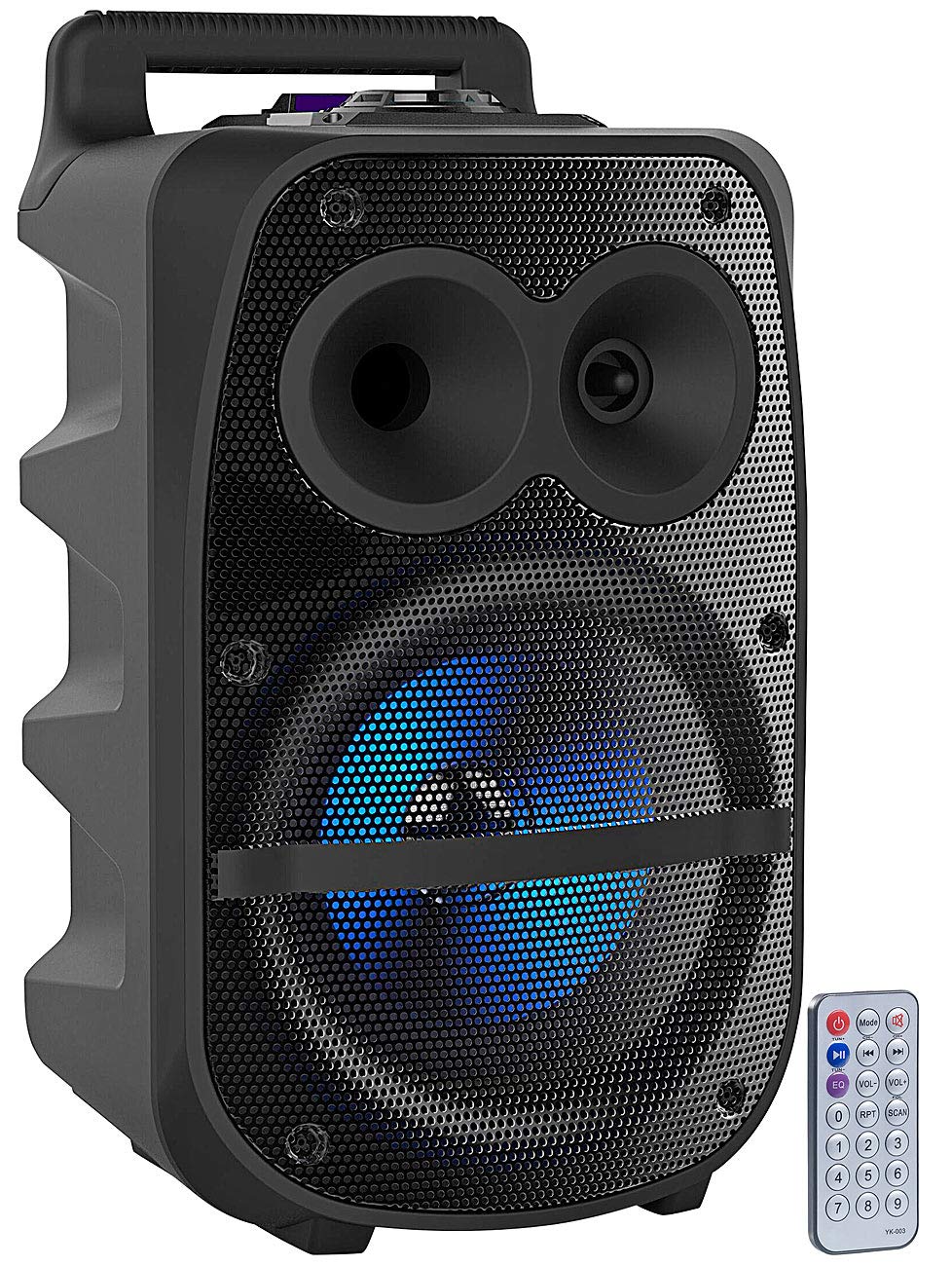 auvisio Boombox: Mobile PA-Partyanlage, Bluetooth, MP3, USB, SD, Karaoke, UKW, 150 Watt (Karaoke Anlage, PA Anlage, Baustellenradio)