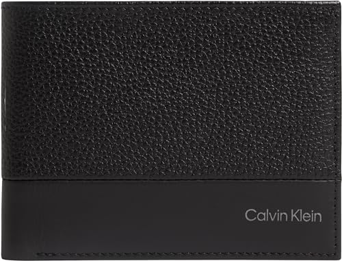 Calvin Klein Herren Subtle Bifold 5cc W/Coin L Dezenter Mix, Ck Black, Einheitsgröße