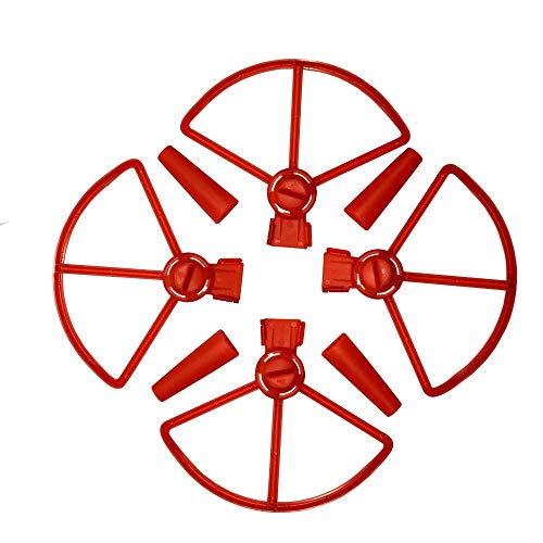 Zubehör für Drohnen 4pcs Propeller Guard Anti Crash for DJI Spark Drone 4730 Blade Bumper Protector Ersatzteile abnehmbares Fahrwerk Zubehör (Color : Red)