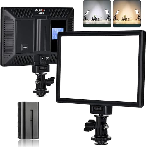 VILTROX L116T 5600K / 3300K LED Licht Panel Dimmbare Video Licht Kit für DSLR Kamera ( ohne Akku)