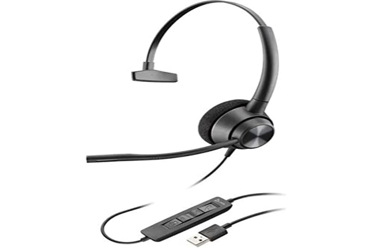 Plantronics Mono-Headset EncorePro 310 monaural mit USB-A Anschluss