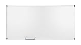 Whiteboard 2000 MAULpro, magnetische Wandtafelmit Stiftablage, trocken abwischbar (100 x 200 cm)