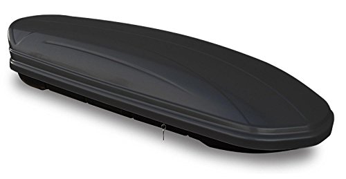 VDP Dachbox VDPMAA320 320Ltr abschließbar schwarz matt + Dachträger/Relingträger LION1 kompatibel mit Seat Arona (5 Türer) ab 17