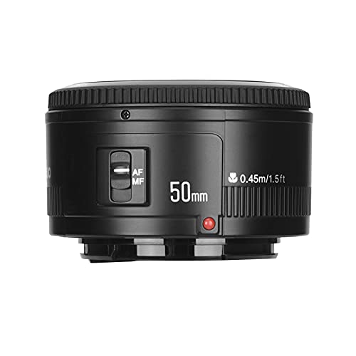 YONGNUO YN50mm F1.8 Autofokus Objektiv mit Canon EF Bajonett, kompatibel mit wie Canon350D/450D/500D/600D/650D/700D/60D/5D Mark II/5D Mark III
