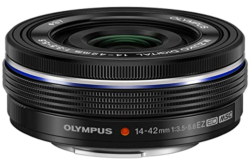 Olympus M.Zuiko Digital 14-42mm F3.5-5.6 EZ Objektiv,Standardzoom, geeignet für alle MFT-Kameras (Olympus OM-D & PEN Modelle, Panasonic G-Serie), schwarz