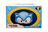 Fizz Creations Sonic The Hedgehog 3D Shaped Sonic Head Mood Light Sonic Soft Glow Night Light Shaped Gaming Light Officially Licensed Sonic The Hedgehog Merchandise