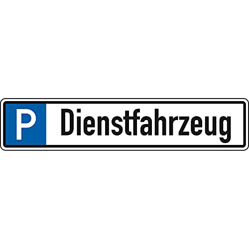 Schild I Parkplatzreservierungsschild Dienstfahrzeug, ohne Befestigungsset, 520x110mm