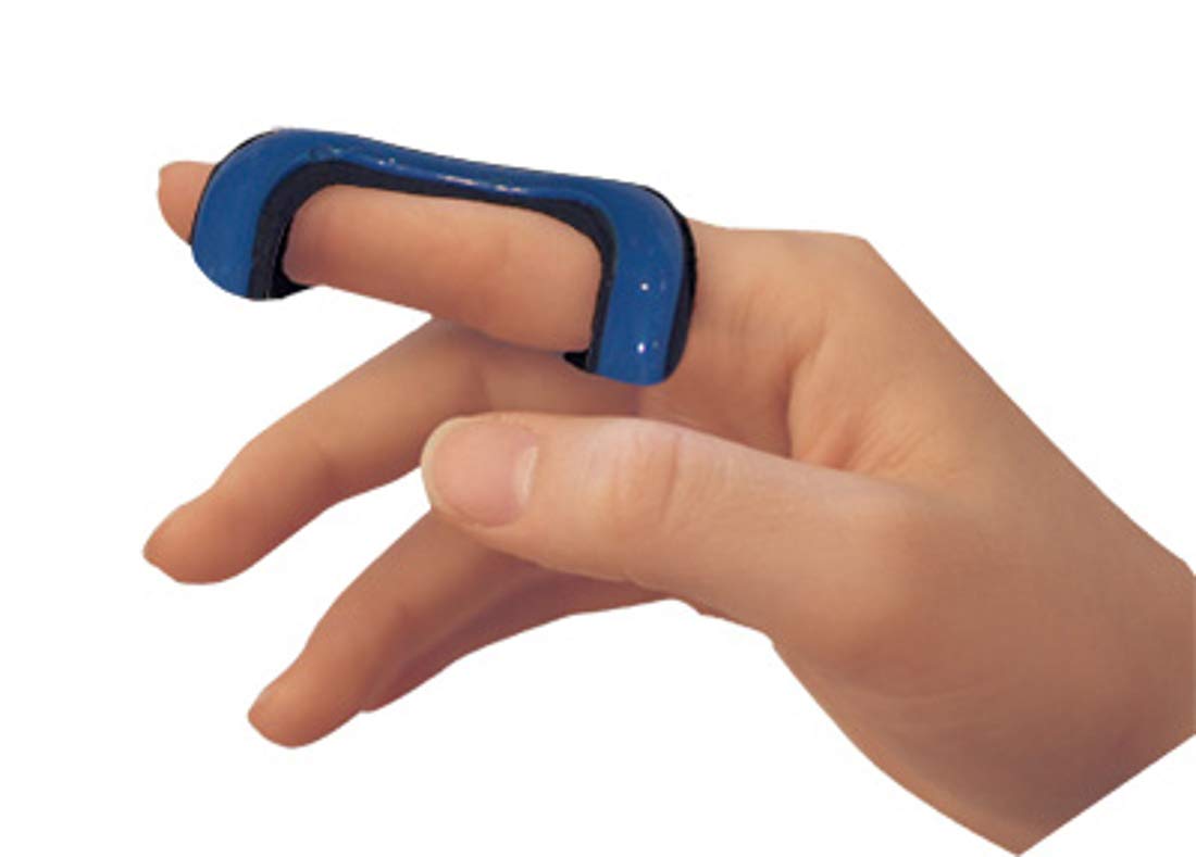 FabaCare Fingerorthese Fingerschiene, Schiene für Finger, flexible Anpassung, Größe M, Rot