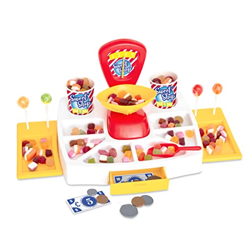 Casdon 51950 Pick & Mix Süßigkeitenladen | Spielwarenladen für Kinder ab 3 Jahren | inkl. funktionierender Waage, New Colourway