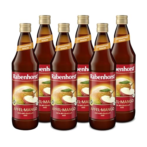Rabenhorst Bio Apfel-Mango-Saft, 6er Pack (6 x 700 ml)