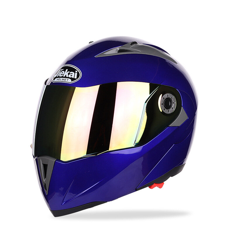 JIEKAI JK105 Motorradhelm Klappbare Kopfbedeckung mit doppelt beschichteter Linse Elektrofahrrad Herren Anti-Fog All Sea