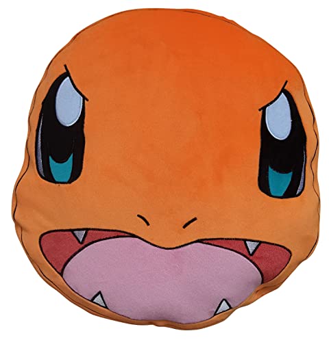 Offizielles Pokémon-Kissen – Der Kopf der Salamanda – weich und flauschig – offizielles Pokémon-Lizenzprodukt – 25 cm