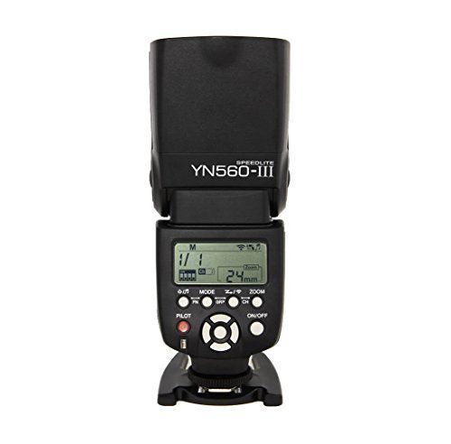 Yongnuo Blitzkamera YN-560 III YN560III für Canon Nikon Olympus Panasonic + WINGONEER Diffusor