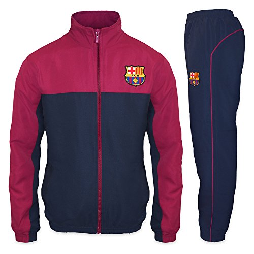 FC Barcelona - Jungen Trainingsanzug - Jacke & Hose - Offizielles Merchandise - Geschenk für Fußballfans - 6-7 Jahre