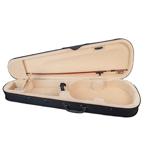 Mengmen Violinenkoffer 3/4 Größe Dreieckige Form Violine Hartschale Gelb Innen Violine Teile