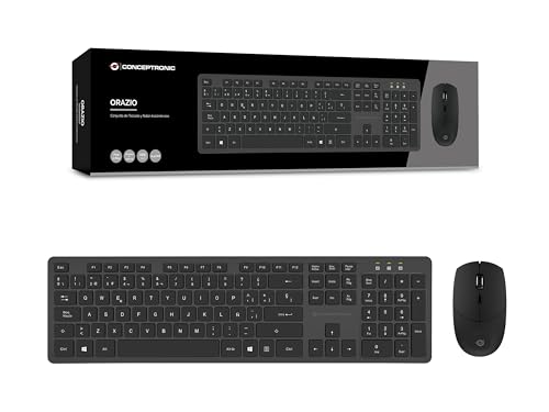 CONCEPTRONIC ORAZIO01ES Wireless Keyboard & Mouse Kit, Spanish Layout