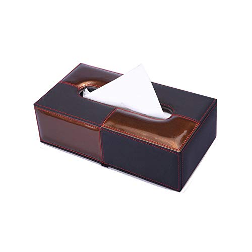 ZXGQF Tissue Box Pu Rechteckiger Wasserdichter Feuchtigkeitsfester Papierhandtuchhalter Für Heim, Büro, Auto, Autodekoration Tissue Box Holder, A