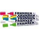 Franken Kreidemarker Set ZKM97, 6 farblich sortiert, Keilspitze, Strichstärke 2 - 5 mm 2