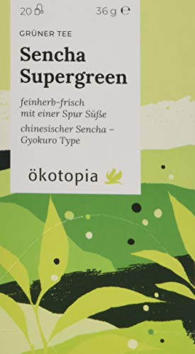 Ökotopia Sencha Supergreen, 8er Pack (8 x 40 g)