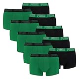PUMA Herren Shortboxer Unterhosen Trunks 100000884 10er Pack, Wäschegröße:S, Artikel:-004 Amazon Green