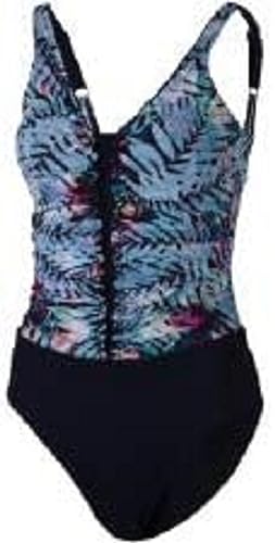 TECNOPRO Damen Flora Badeanzug, Blue, 40B