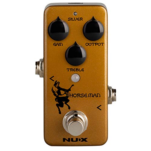 NUX Horseman Overdrive Gitarren-Effektpedal mit Gold- und Silber-Modi
