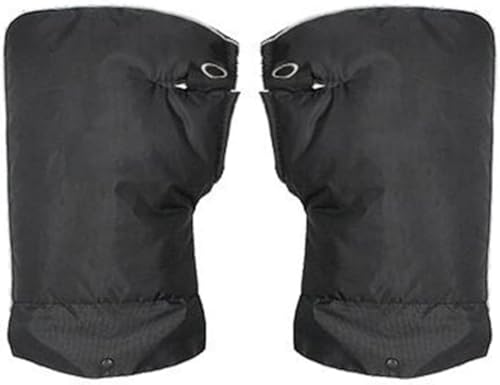 EFARMA ❀ Motorrad-Handschuhe, Schneemobil-Handwärmer-Handschuhe mit Druckknopf, verdicktem Fleece-Futter, wasserdichte Winter-Lenkerhandschuhe (Size : Small Opening Diameter: 16cm)