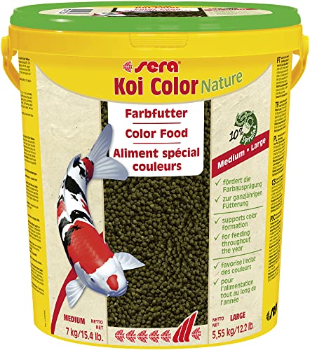 sera Koi Color Nature Medium Farbfutter (7 kg) 21 Liter