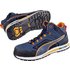 PUMA Crosstwist Mid 633140-47 Sicherheitsstiefel S3 Schuhgröße (EU): 47 Blau, Orange 1St.