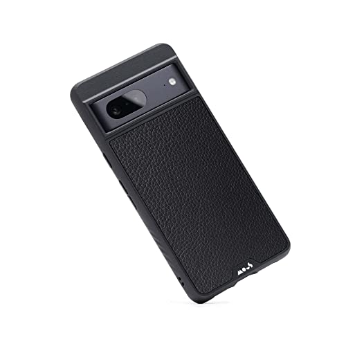 Mous - Hülle für Google Pixel 7 - Schwarzes Leder - Limitless 5.0 - Handyhülle Pixel 7 MagSafe-Kompatibel Case - Schutzhuelle
