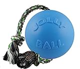 Jolly Pets JOLL049B Hundespielzeug - Ball Romp-n-Roll, 10 cm, hellblau