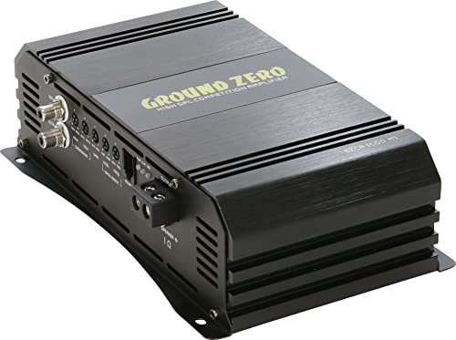 GZCA 1500.M1 1-Kanal 1-Ohm Stabiler Breitband SPL-Hochleistungsverstärker mit Class D Schaltung, integrierter Aktivweiche und Bass Boost