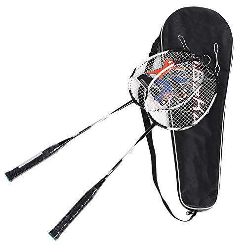 VGEBY Badmintonschläger, Carbon Aluminium Badmintonschläger Für Badminton Training Fitness Sport Badmintonschläger Set