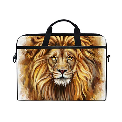LUNLUMO King Lion Pattern 15 Zoll Laptop und Tablet Tasche Durable Tablet Sleeve for Business/College/Women/Men