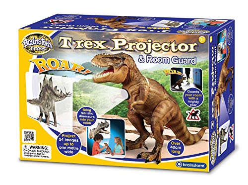 Brainstorm Toys E2028 T-Rex Projector and Room Guard, Various