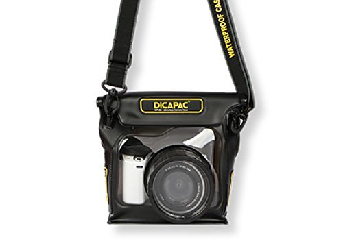 Dicapac USA Inc. WP-S3 wasserdichte Schutzhülle für Hybrid- und spiegellose Kameras, Dunkelbraun, schwarz, ys/m