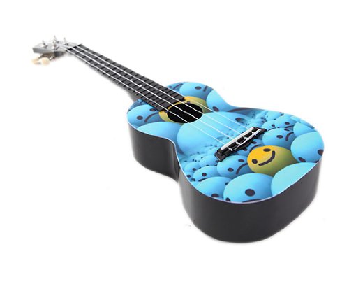 Korala Explore 'Happy Balls' Konzert-Ukulele aus Polycarbonat